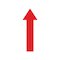 5S Supplies 5S Corner Markers, 3 1/2 in W., 10 in L., 0.003 in Thickness, 25 PK VSA-SQUARE-RED - alternate 1
